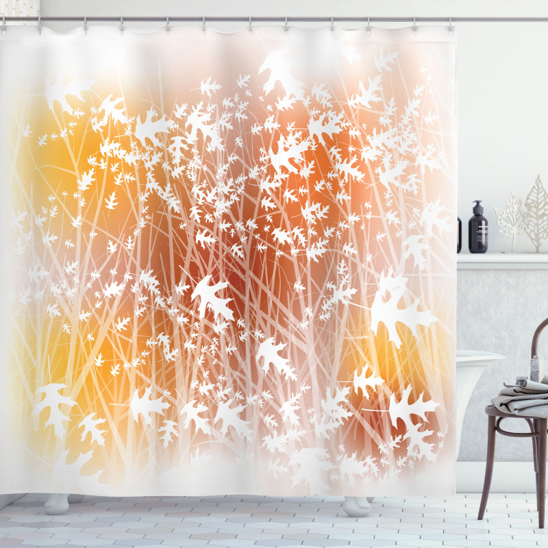 Oak Forest in Autumn Shower Curtain