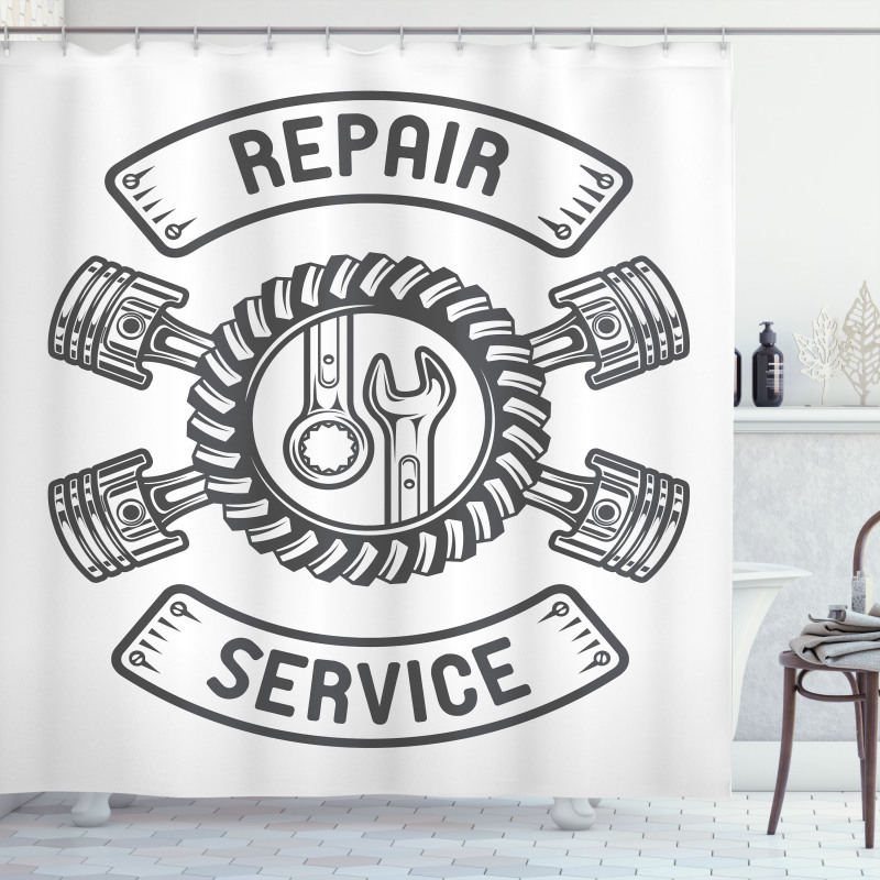 Tools Repair Service Shower Curtain