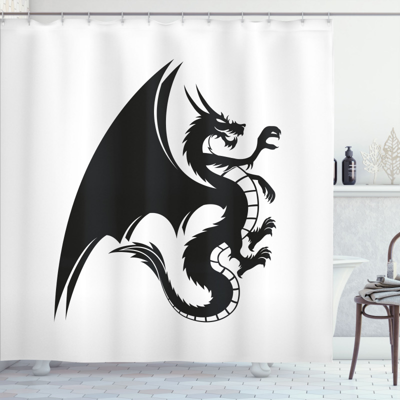 Fantasy Goth Creature Shower Curtain