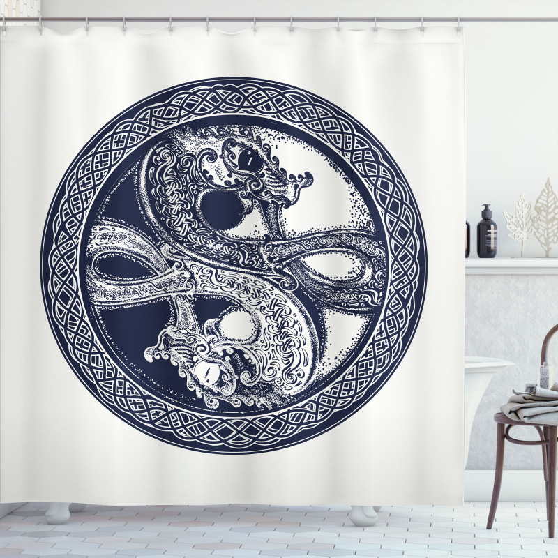 Mystic Yin Yang Shower Curtain