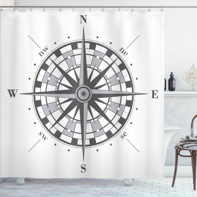 Simple Navigate Tool Arrow Shower Curtain