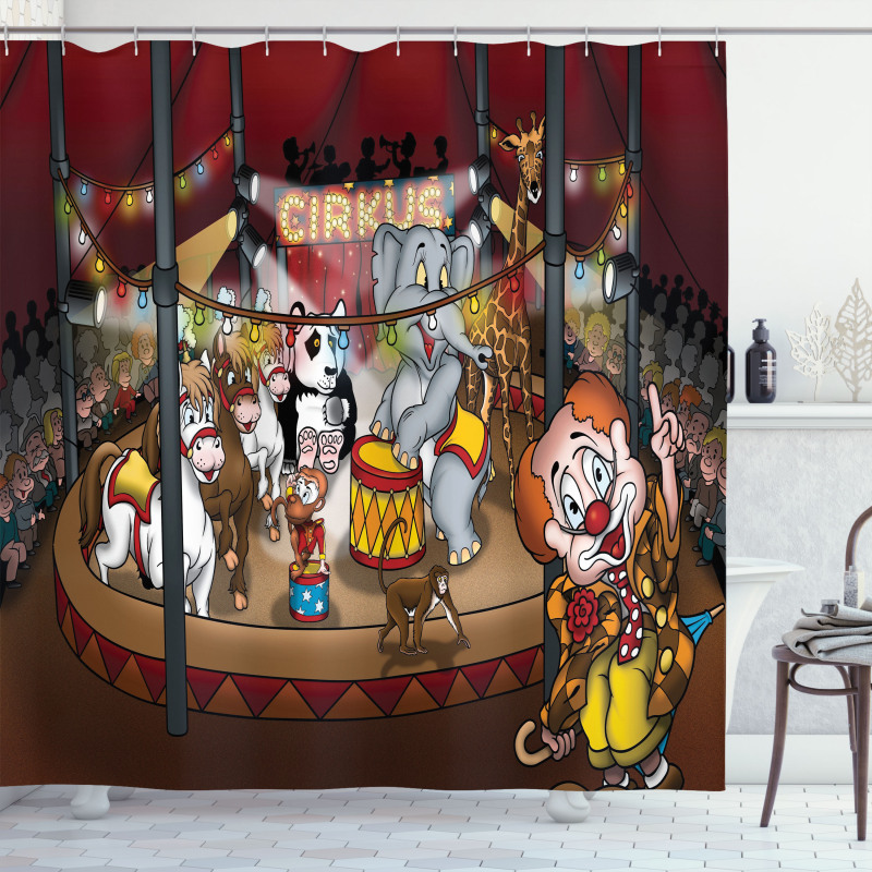 Circus Show Horses Shower Curtain