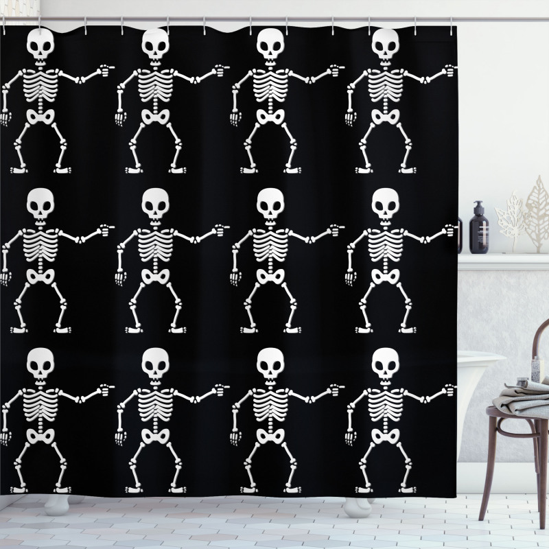 Pointing Halloween Shower Curtain