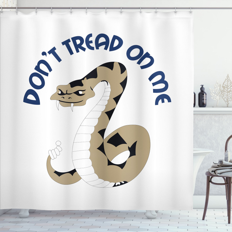 Dangerous Snake Shower Curtain