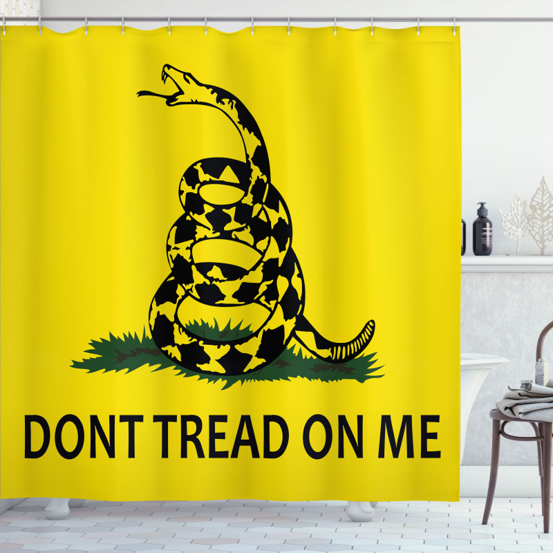 Gadsden Snake Shower Curtain