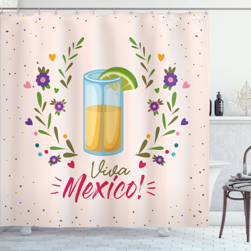 Floral Viva Mexico Shower Curtain