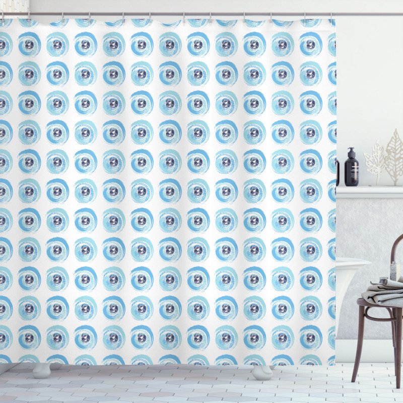 Eyeballs Pattern Shower Curtain