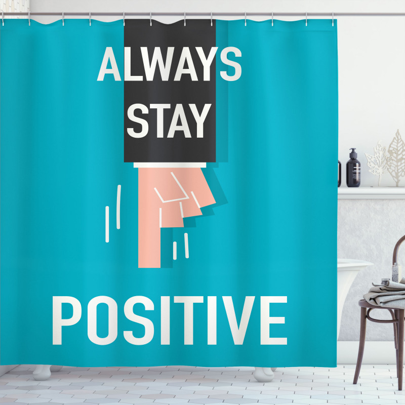 Always Stay Words Shower Curtain