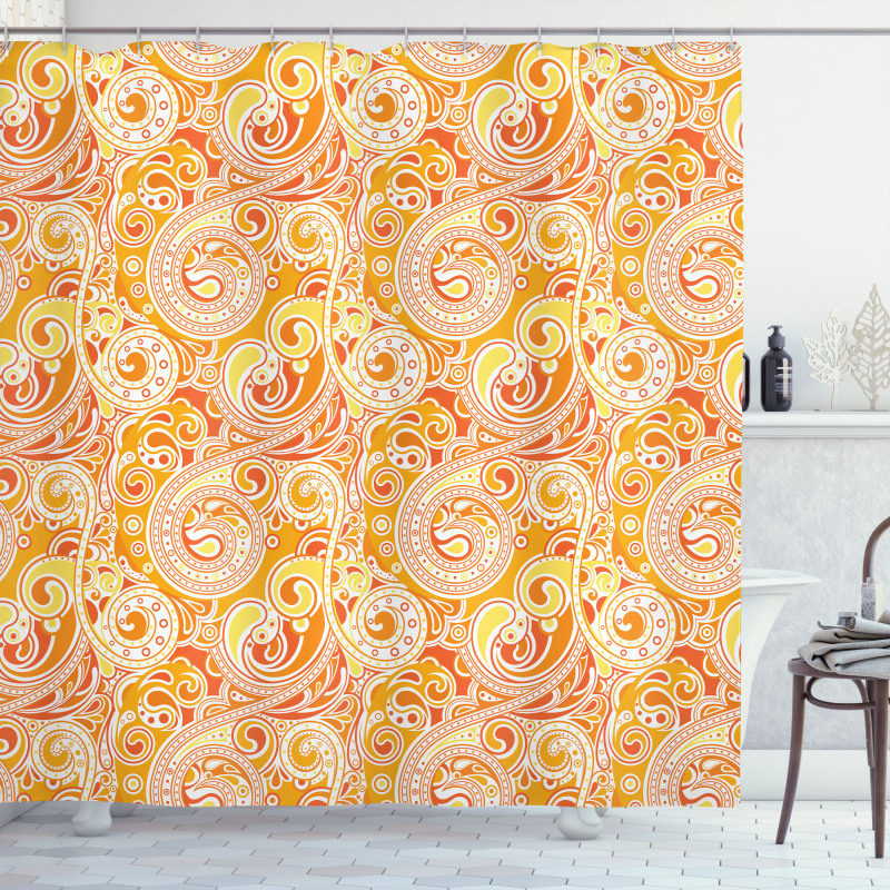 Abstract Swirling Ornates Shower Curtain