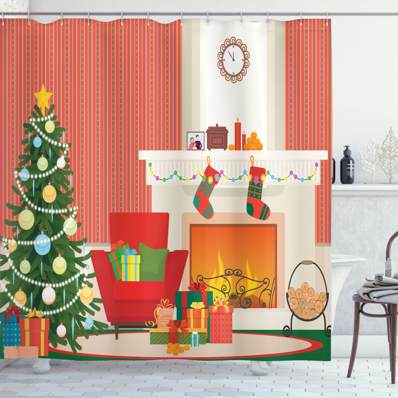 Christmas Essential Room Shower Curtain