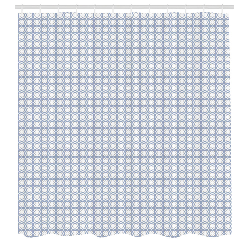 Geometrik Duş Perdesi Sade Tekrarlayan Desen