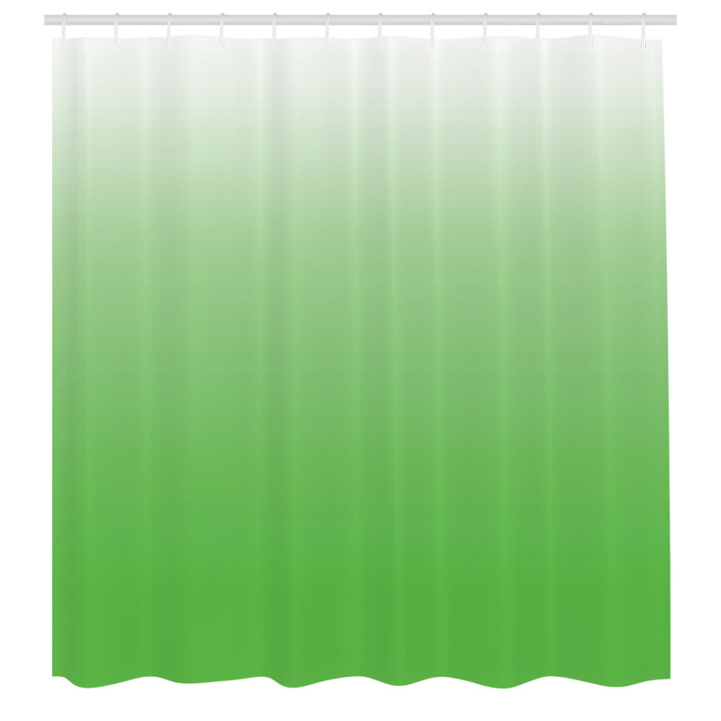 Soyut Duş Perdesi Yeşil Dekoratif Desenli