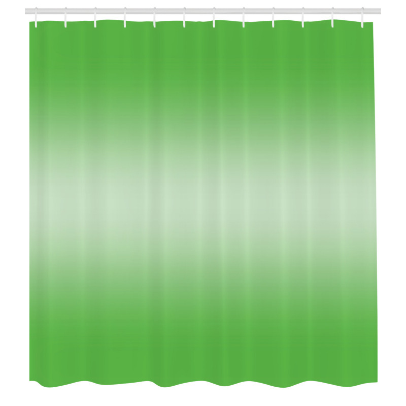 Soyut Duş Perdesi Yeşil Şık Desenli
