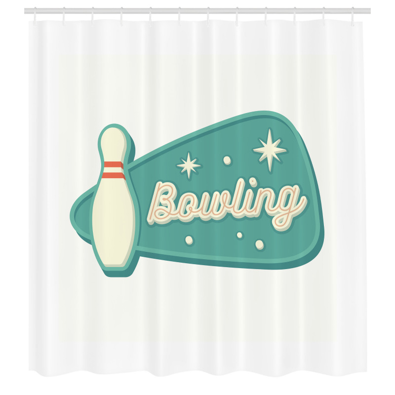 Bowling Duş Perdesi Top Atarak Labutları Devirme Eğlencesi