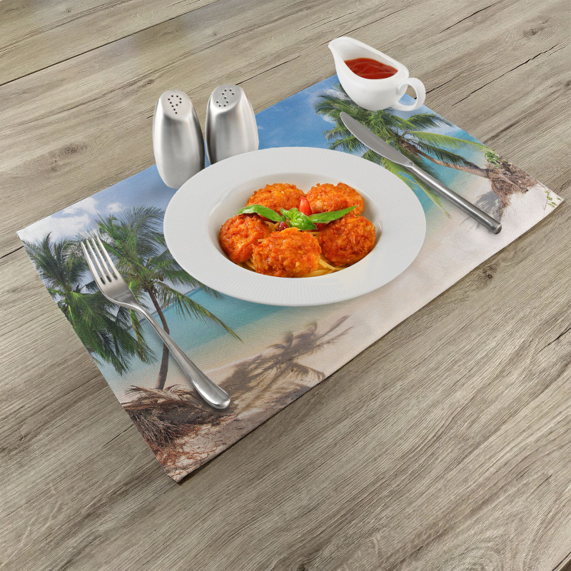 Panoramic View Beach Place Mats