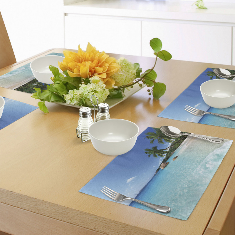 Anse Lazio Beach Surf Place Mats