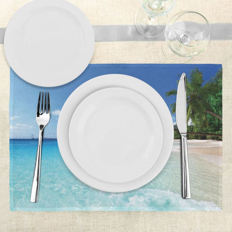 Anse Lazio Beach Surf Place Mats