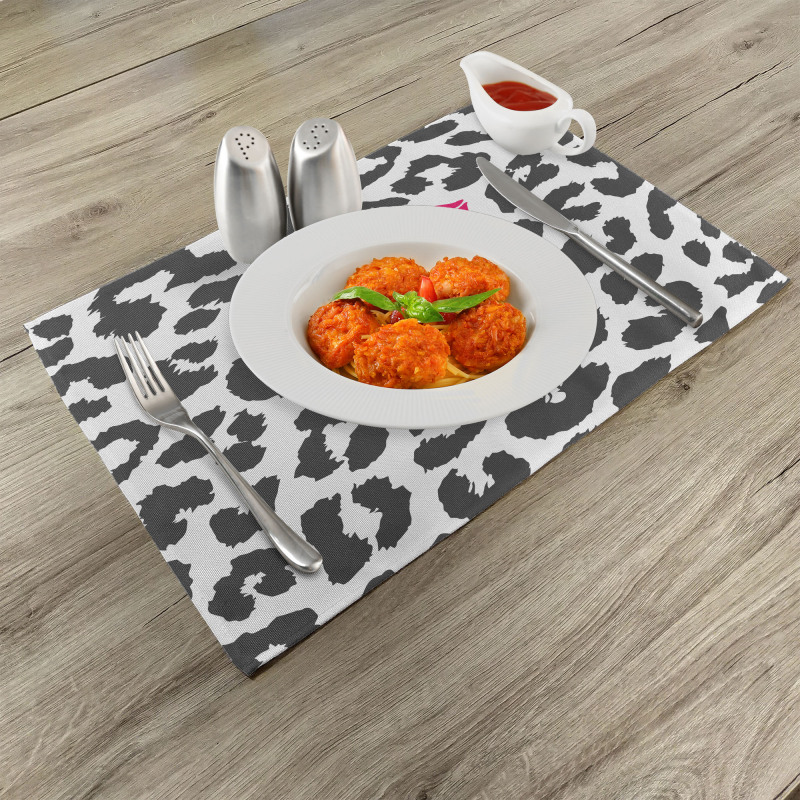 Cheetah Leopard Kiss Place Mats