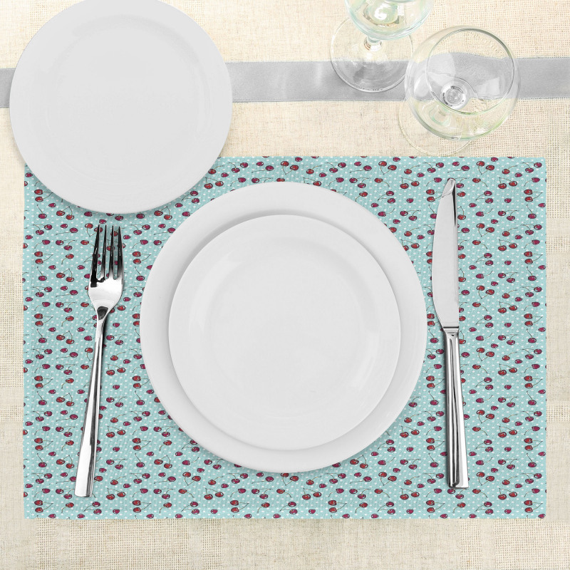 Fruit on Nostalgic Dots Place Mats