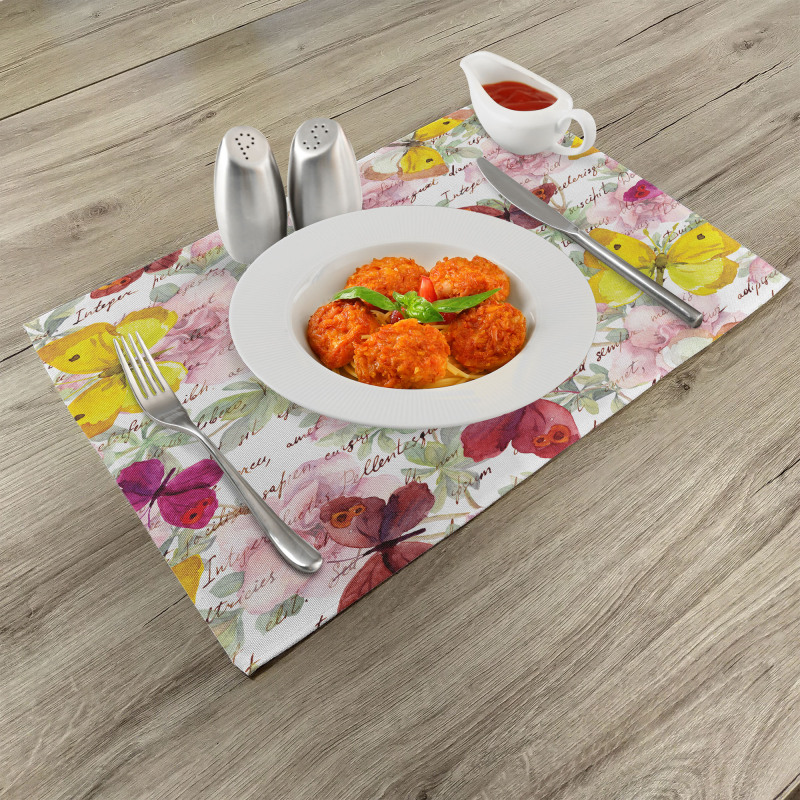 Love Letters Romantic Place Mats