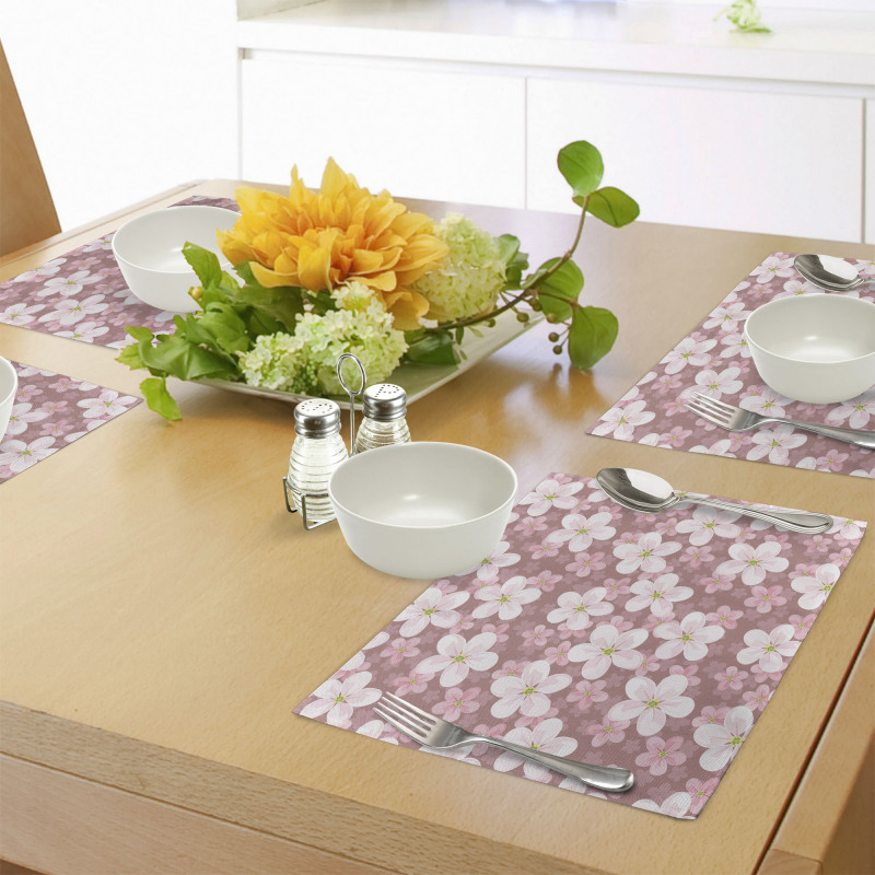 Cherry Blossoms Petal Place Mats