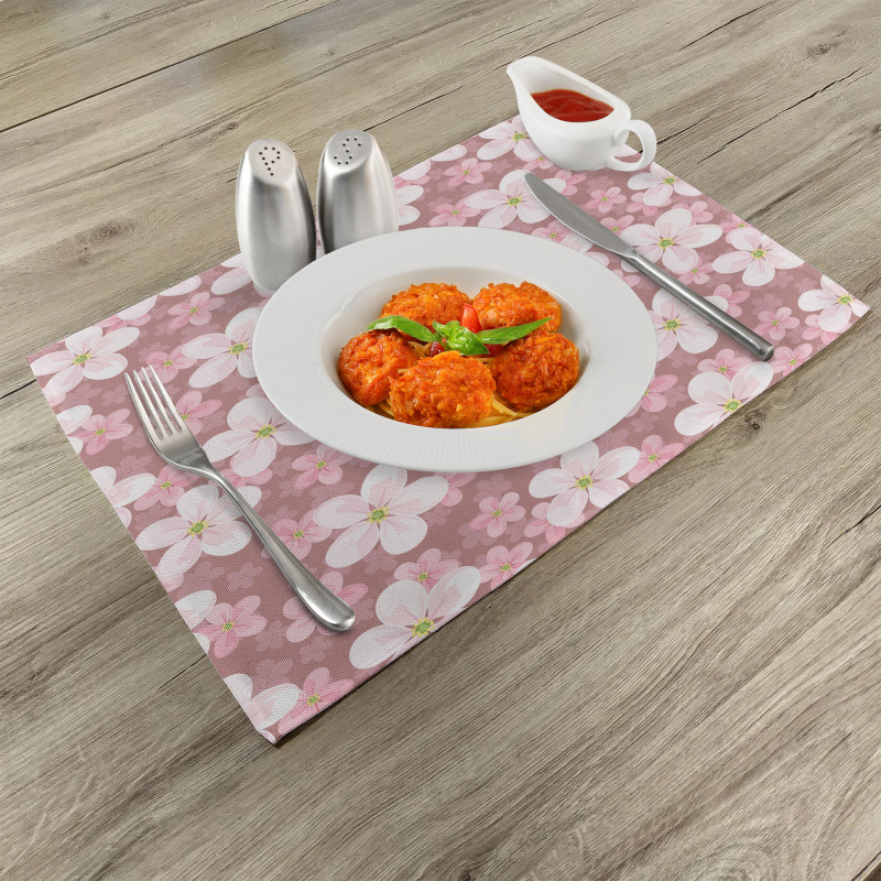 Cherry Blossoms Petal Place Mats