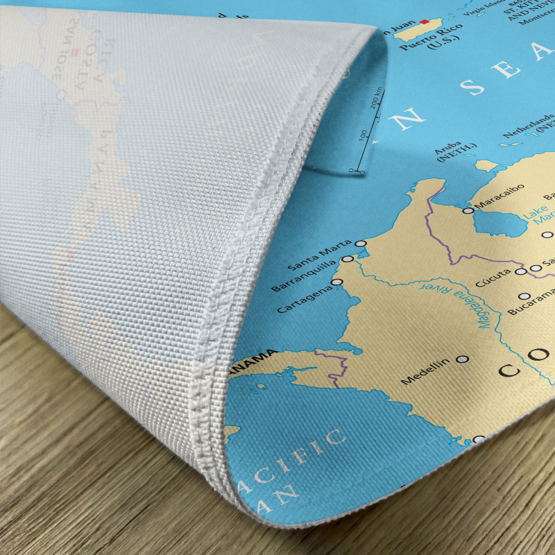 Caribbean Capitals Map Place Mats