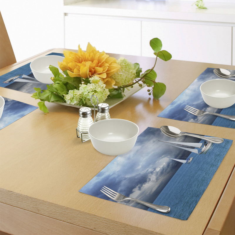 Sailing After Storm Clouds Place Mats