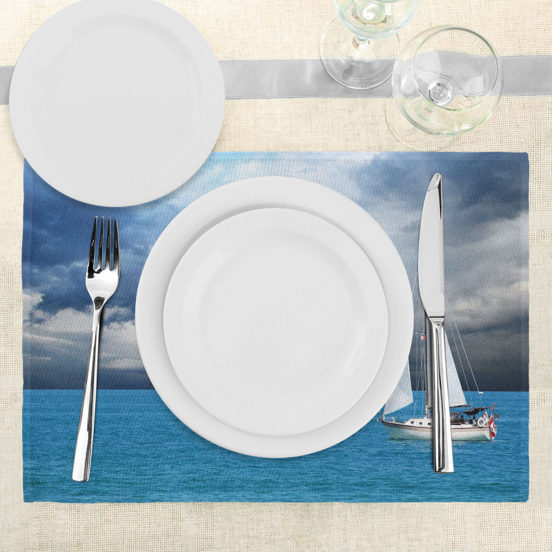 Sailing After Storm Clouds Place Mats