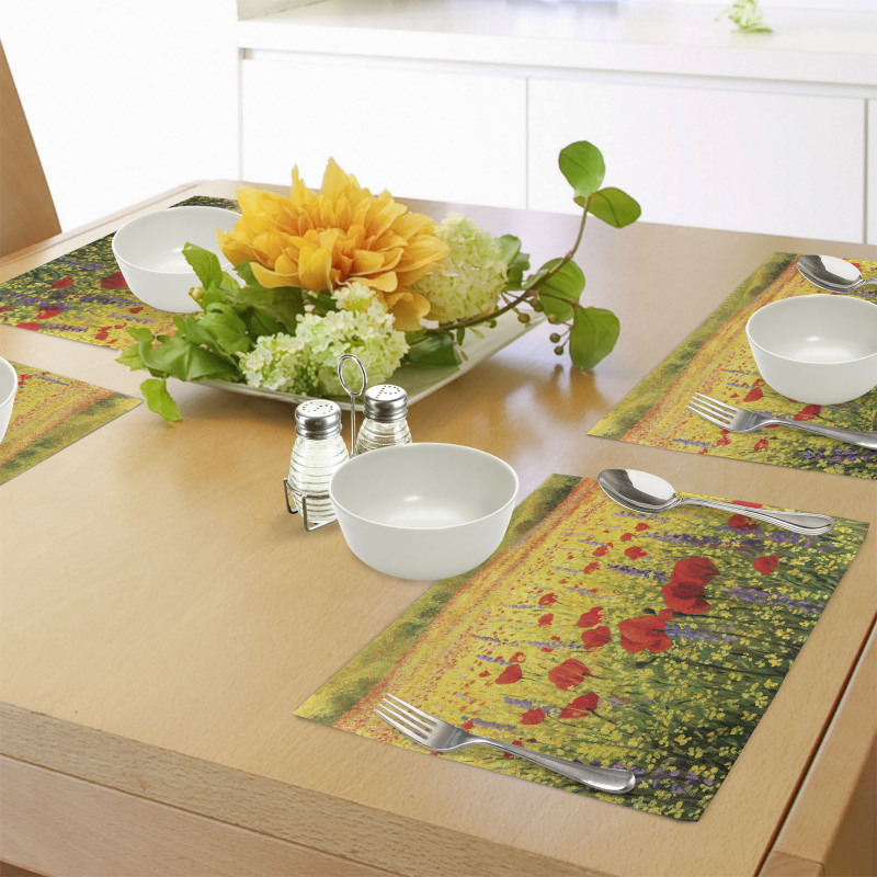 Field with Poppies Farm Place Mats