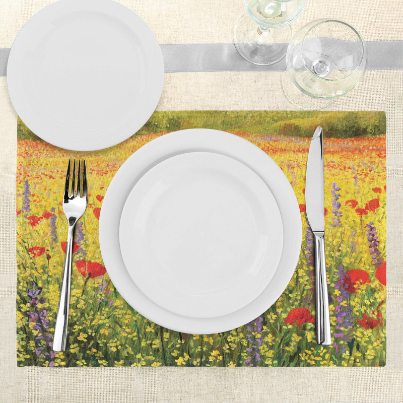 Field with Poppies Farm Place Mats