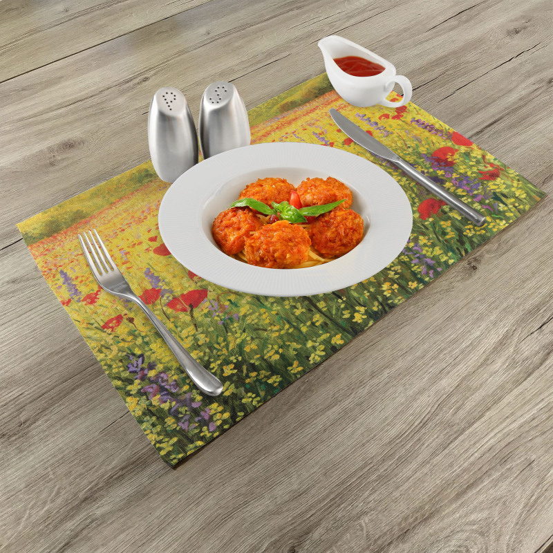 Field with Poppies Farm Place Mats