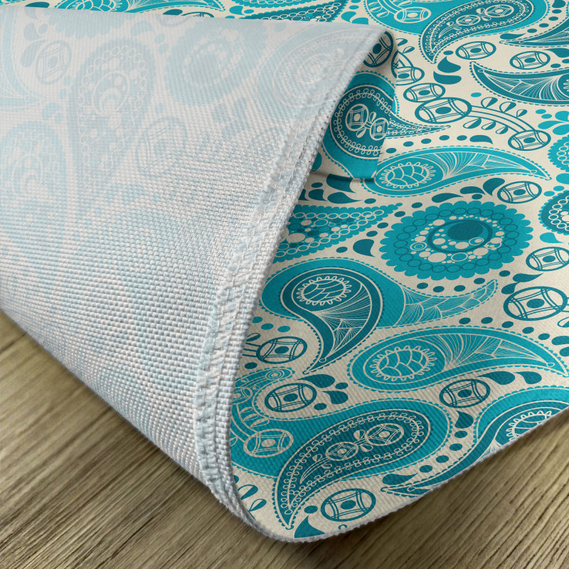 Paisley Blue Flowers Place Mats