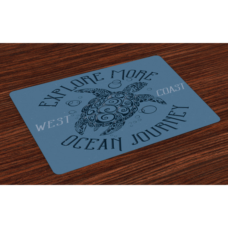 Underwater Turtle Place Mats