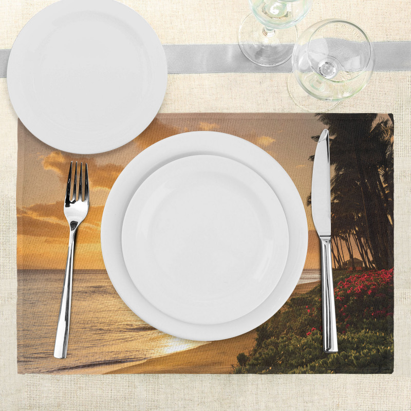 Sunset on Sands Beach Place Mats