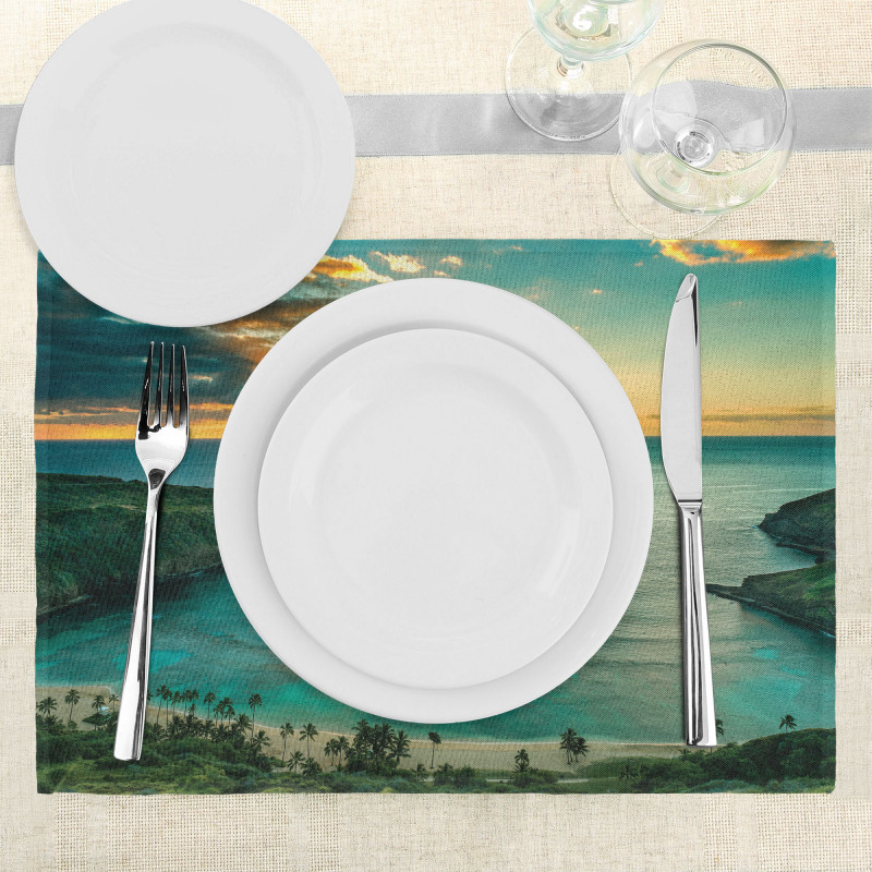 Hanauma Bay on Oahu Place Mats