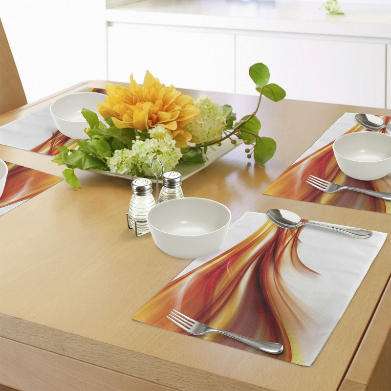 Blurred Smock Art Rays Place Mats