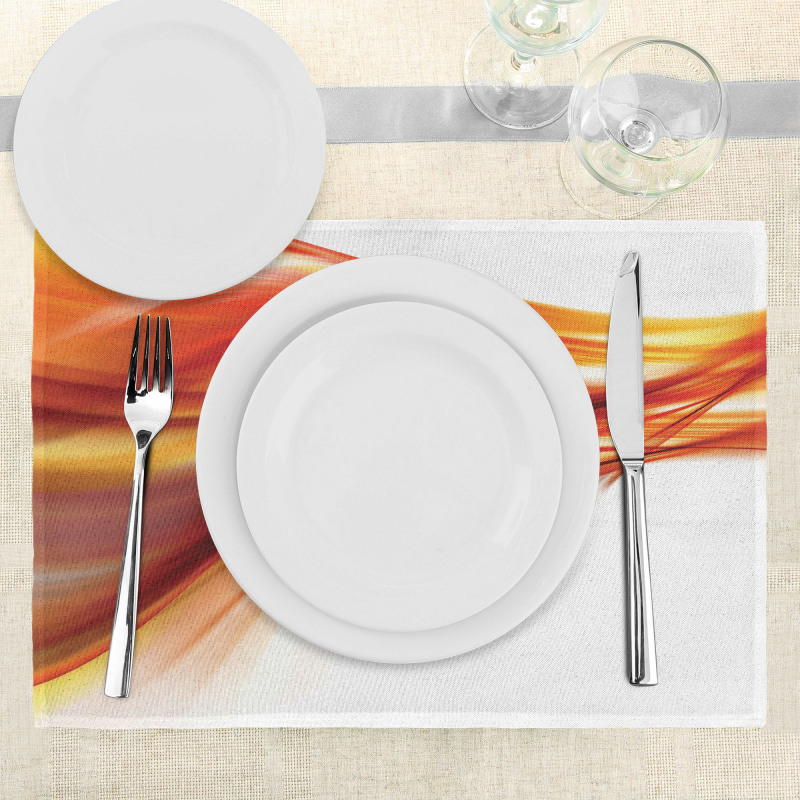 Blurred Smock Art Rays Place Mats