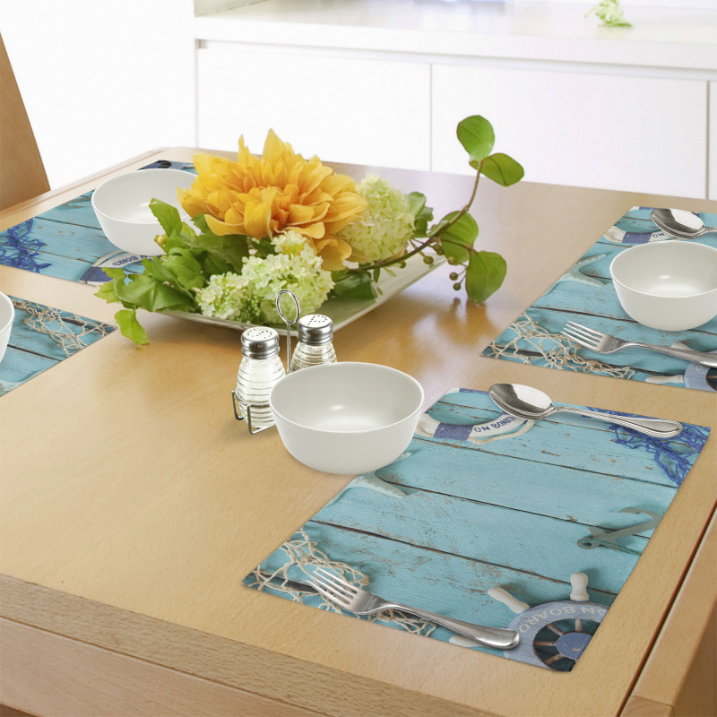 Nautical Ocean Scenery Place Mats