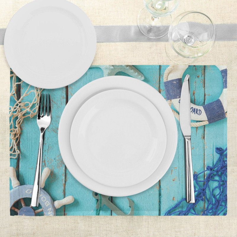 Nautical Ocean Scenery Place Mats