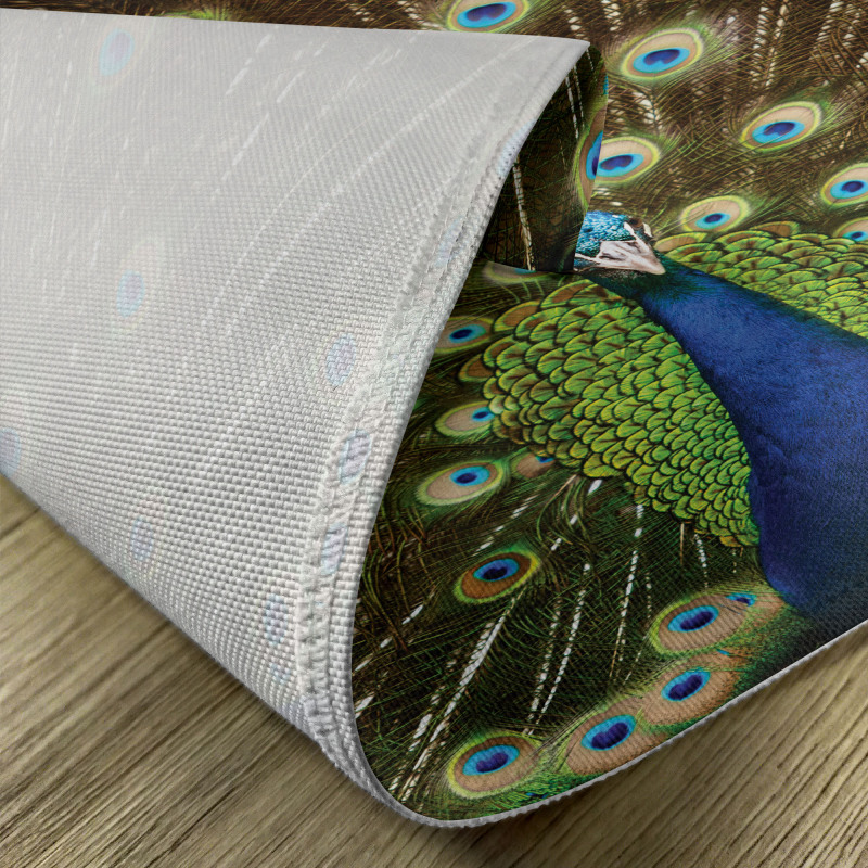 Peacock with Feathers Place Mats