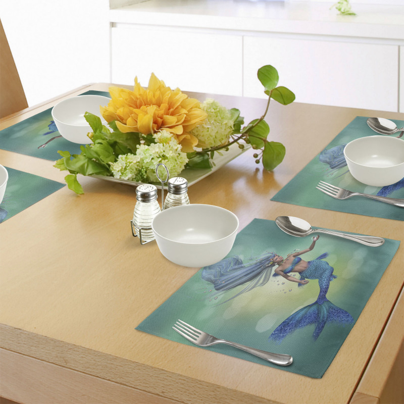 Mermaids Swimming Place Mats