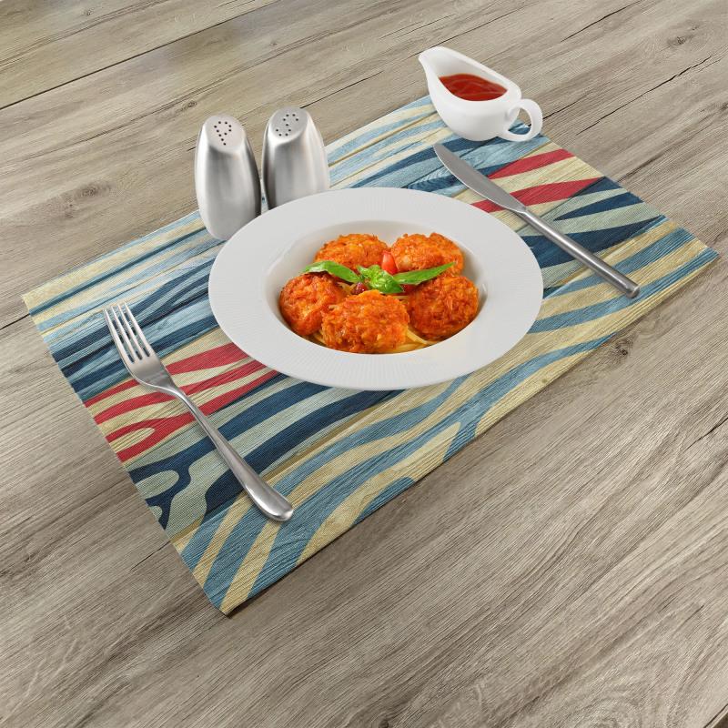 Country Zebra on Wood Place Mats