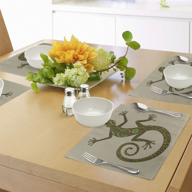 Lizard Pattern Place Mats