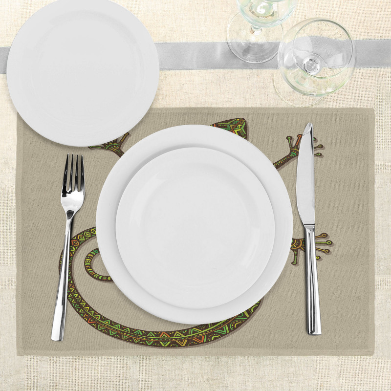 Lizard Pattern Place Mats