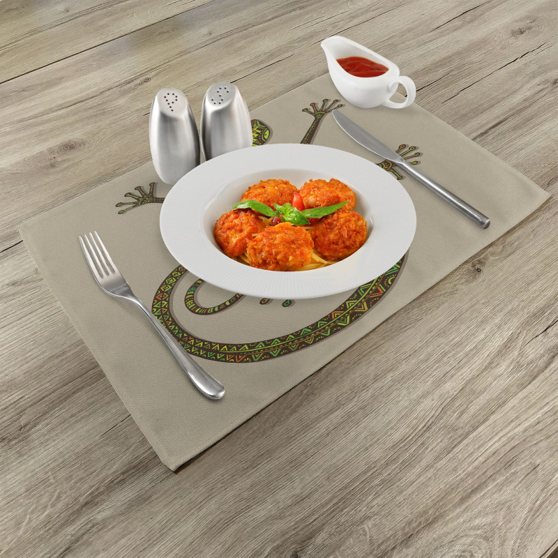 Lizard Pattern Place Mats