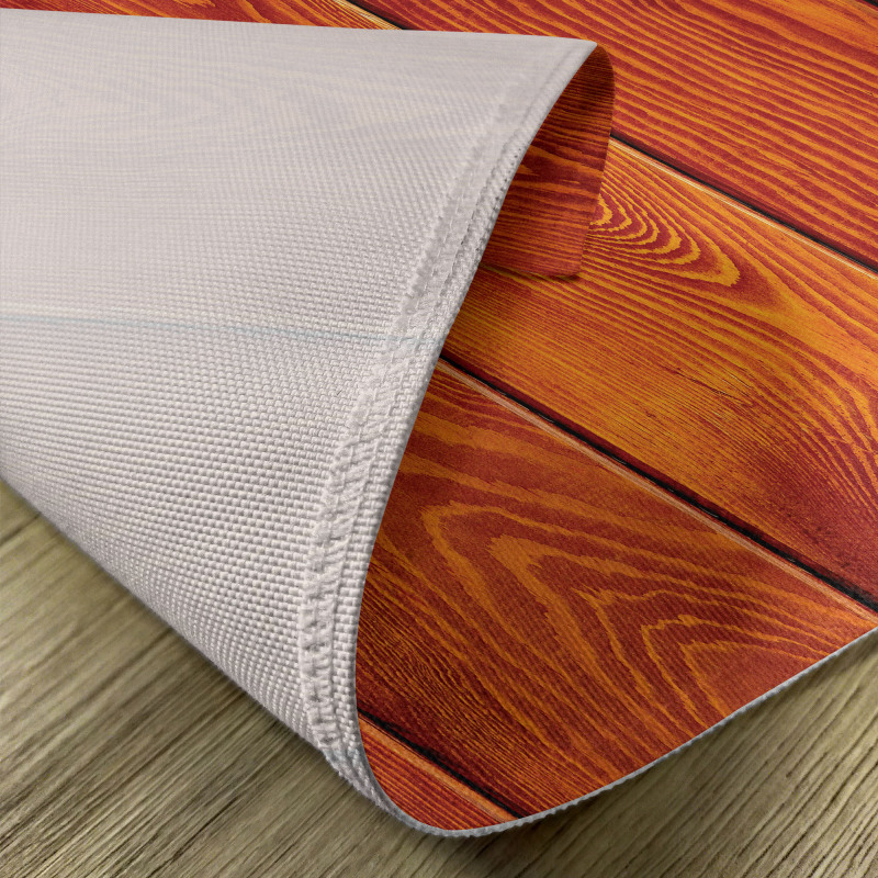 Wood Timber Floor Orange Place Mats