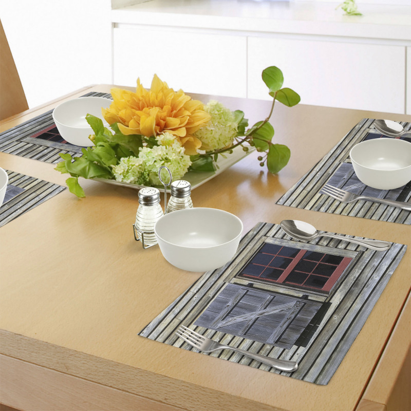 Village Cottage Shutter Place Mats