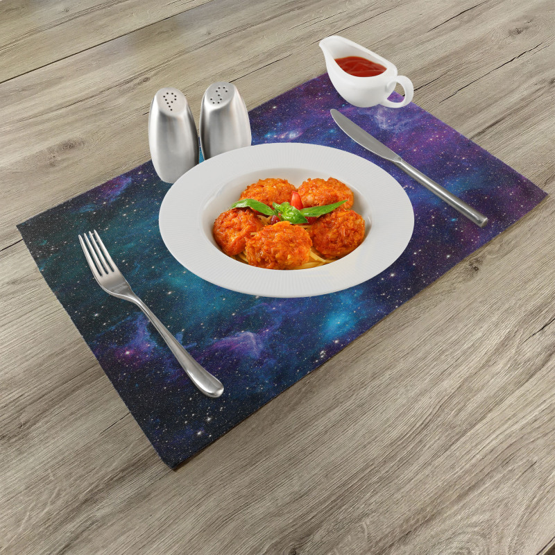 Galaxy Stars in Space Place Mats