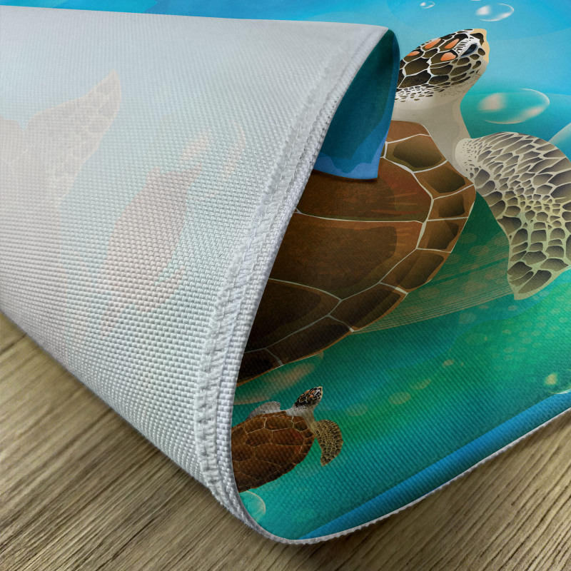 Swimming Turtle Family Place Mats